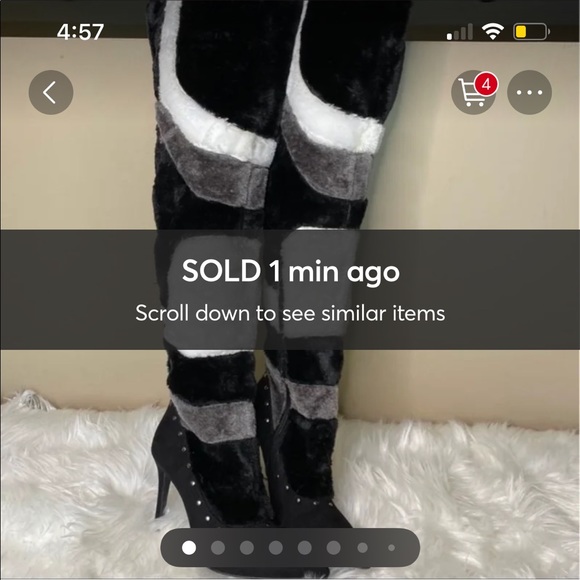 Cape Robbin Shoes - Unique Fur Winter Over the Knee Boots